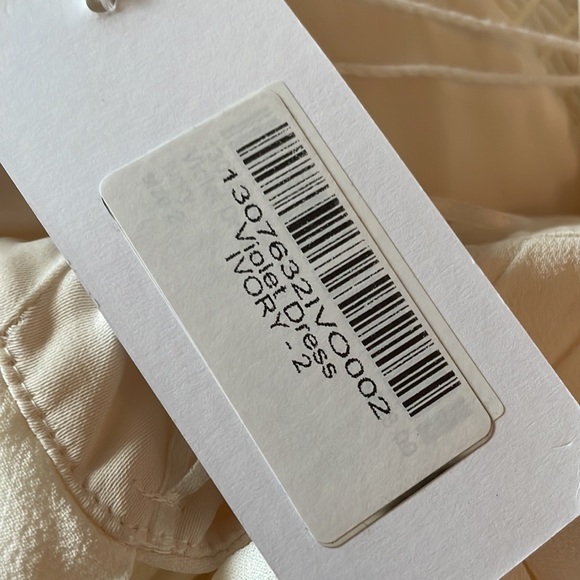 Reformation White Violet Dress NWT - Picture 8 of 8